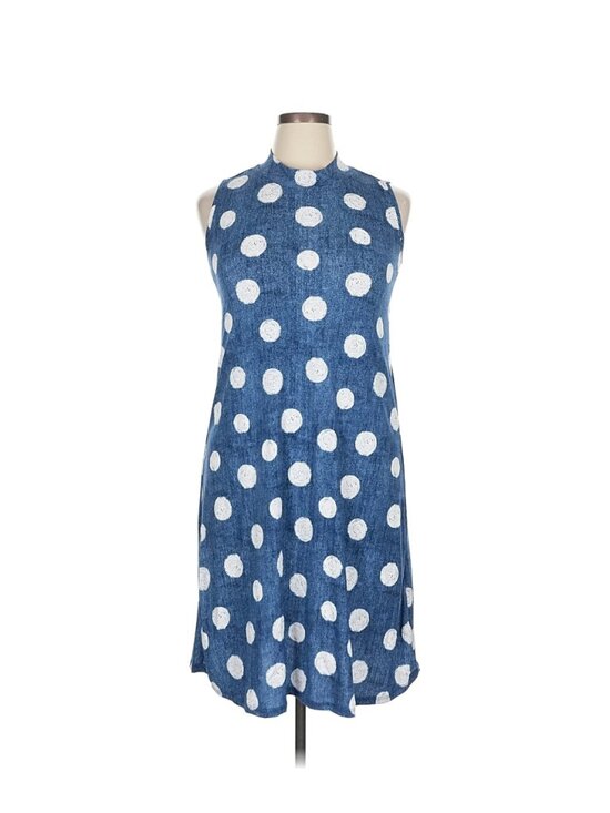 Cato Established in 1946 Dresses & Skirts - Cato Est. 1946 Royal Blue/White A-Line ,Polka Dot Dress - Size 14/16W